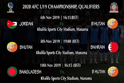 Bhutan U19 footballers in Bahrain for the 2020 AFC U19 Qualifiers - BBS ...